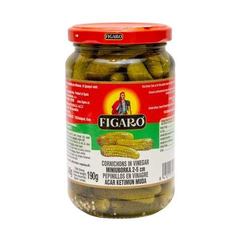 Figaro Cornichons In Vinegar 340g