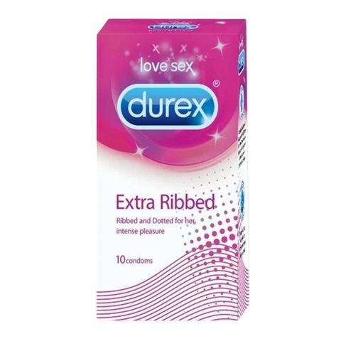 Durex Extra Ribbed Condoms 10 Pieces
