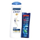 Buy Dove Shampoo Intense Repair 330ml & Get Free Clear Men Shampoo 79ml