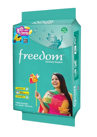 Freedom Sanitary Napkin Panty 10 Pads Consumer Promo pack 10 Pieces