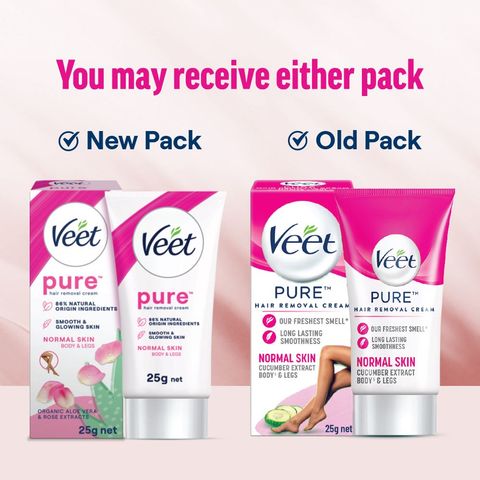 Veet Pure Hair Removal Cream for Normal Skin 25g