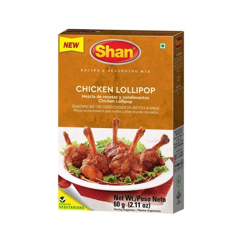 Shan Chicken Lollipop Recipe & Seasoning Mix 60g