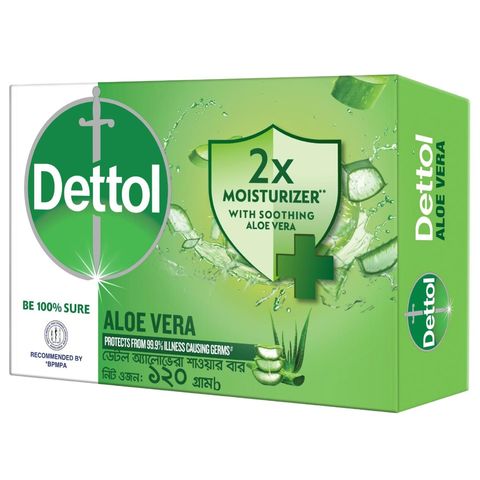 Dettol Soap Aloe Vera Bathing Bar Soap 120g