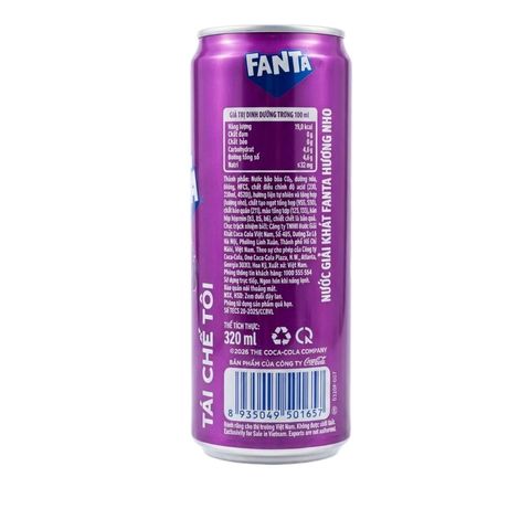 Fanta Grapes Can 320ml