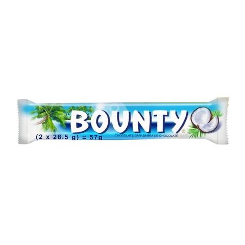 Bounty Coconut Filled Chocolate Double Bars 57g