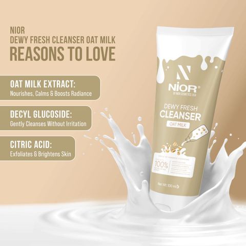Buy Nior Dewy Fresh Oat Milk Cleanser 100ml & Get TK 50% off