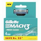 Gillette Mach3 Fresh Clean Cartridges 4 Pieces