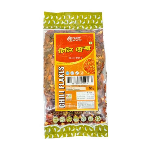Green Harvest Chili Flakes 50g