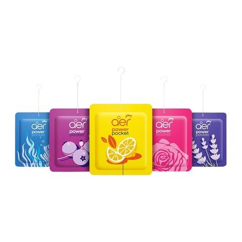 Aer Power Pocket Bathroom Fragrance Jasmine Floral Delight 2 Pack 10g
