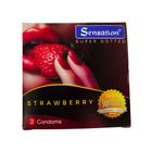 Sensation Super Doted Strawberry Condom 3pcs