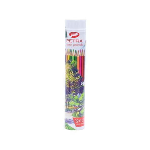 Petra Classic Color Pencil 13 Color Round Tin 1 Box