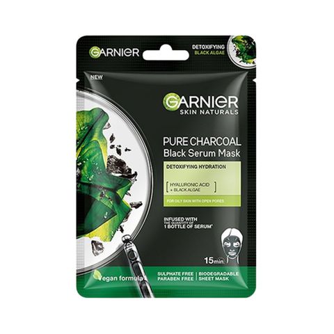 Garnier Pure Charcoal Black Serum Mask 28g