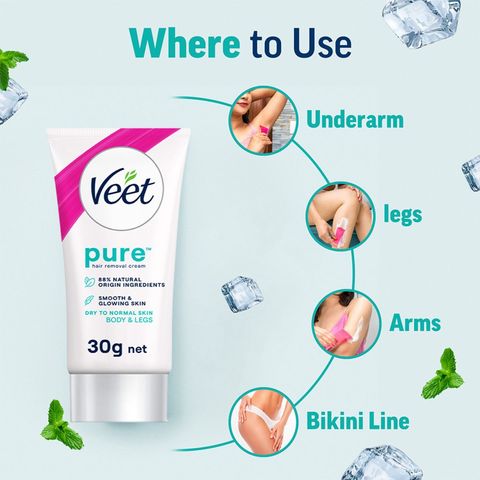 Veet Pure Hair Removal Cream for Dry Skin 25g