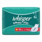 Whisper Sanitary Napkin Maxi Fit L + Wings 15 Pieces