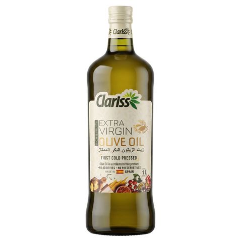 Clariss Olive Oil Extra Virgin Glass Bottle 1L Spain
