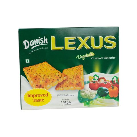 Danish Lexus Vegetable Cracker Biscuits 12 Packets
