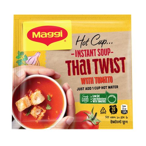Nestle MAGGI Hot Cup Instant Soup Thai Twist With Tomato 10g (±2g)