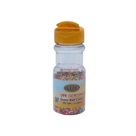 Alif Cake Decoration Sweet Ball Candy 50g (±1%)