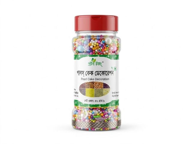 Green Food Pearl Cake Decoration 50g