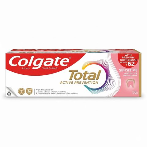 Buy Colgate Total Sensitive Toothpaste 150g & Get Toothbrush 1 Piece