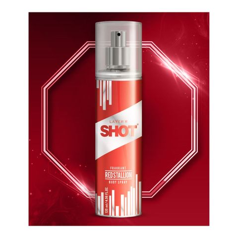 Layer'r Shot Red Stallion Body Spray For Men 135ml