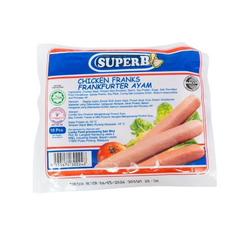 Super B Chicken Franks 300g