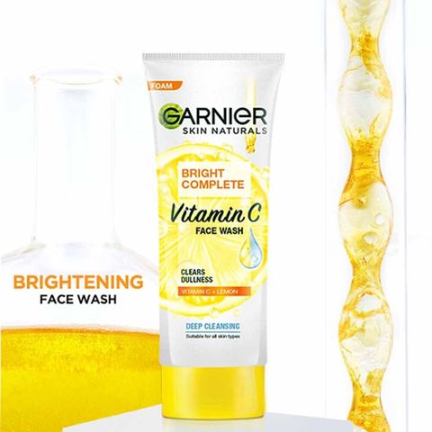 Garnier Bright Complete Vitamin C Facewash 100g