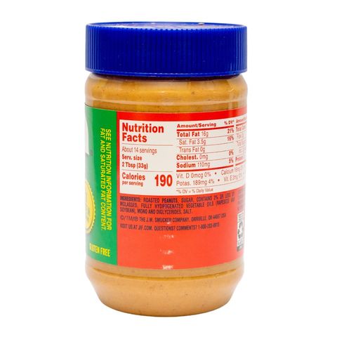 Jif Extra Crunchy Peanut Butter 454g