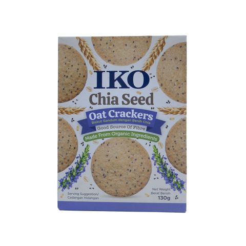 Iko Chia Seed Oat Crackers 130g