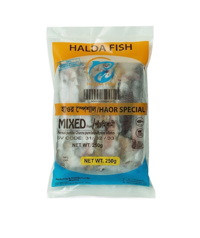 Hawor Panchmishali Mix Fish Block Processed & Clean 250g