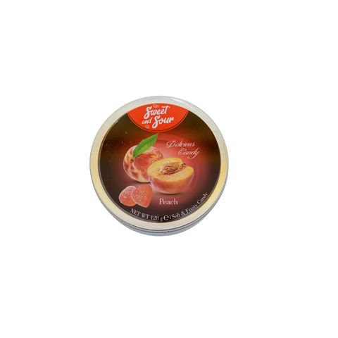 Mrs Sweet And Mr Sour Peach Soft Candy 128g