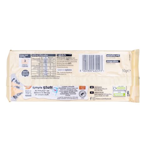 Nestle Milkybar Chocolate 90g