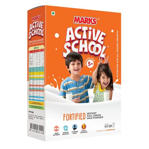 Buy Marks Active School Milk Powder 400g & Get Free Spiderman Mug 1 Piece