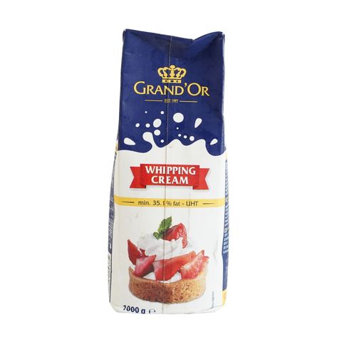 Grand'or Whipping Cream No Sugar 35% Fat 1000g