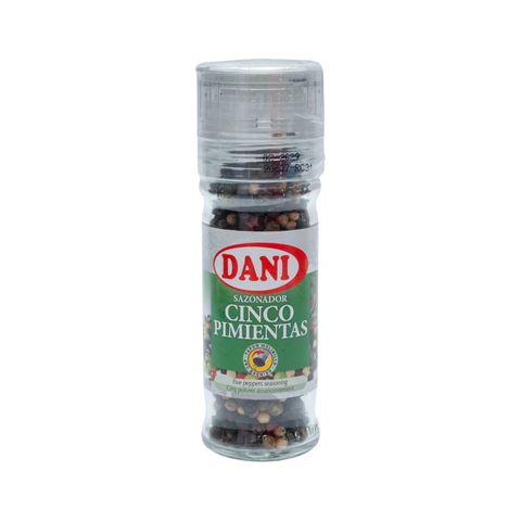 Dani Five Peppers Seasoning Grinder Sazonador Cinco Pimientas 40g