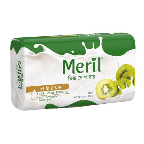 Meril Milk Soap Bar Milk & Kiwi 100g