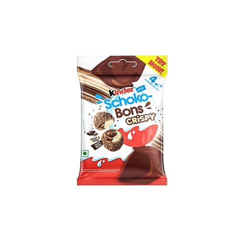 Kinder Schoko Bons Crispy 4pcs Milky & Cocoa Flavor 22.4g