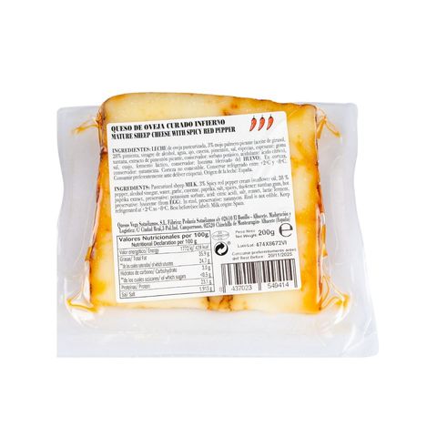 Vega Sotuelamos Sheep Cheese With Infierno 200g