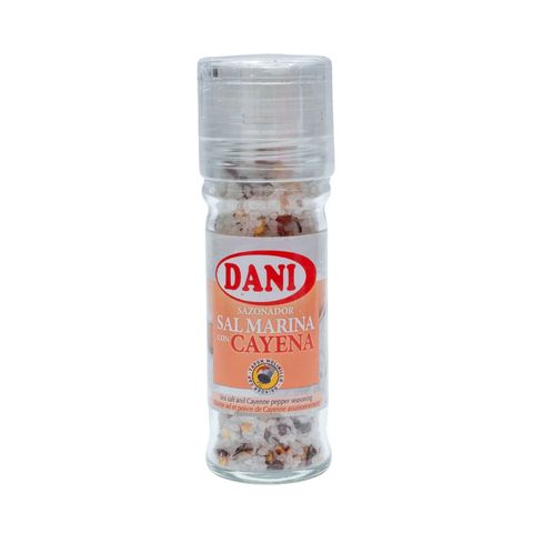 Dani Sea Salt And Cayenne Pepper Seasoning Grinder Sazonador Sal Marina Con Cayena 90g