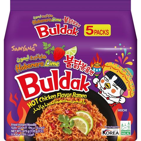Samyang Buldak Habanero Lime Ramen 675g