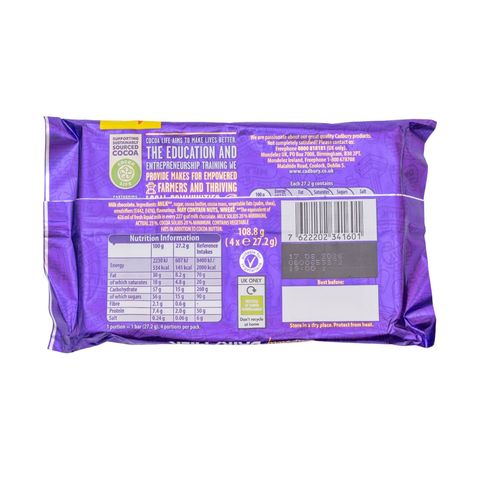 Cadbury Wispa Chocolate 4x23.7g 94.8g