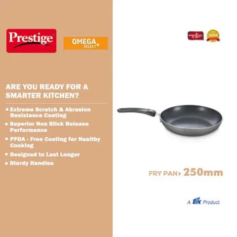 Prestige Omega Select Plus Teflon Non Stick Coated Fry Pan 20cm 1 Piece
