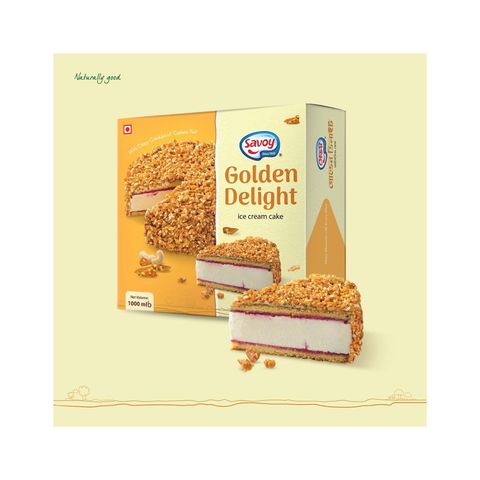 Savoy Golden Delight Ice Cream Cake 1L