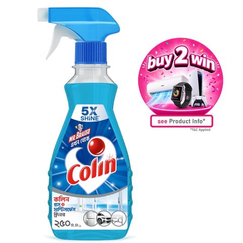 Colin Glass & Surface Cleaner Liquid Spray 250ml