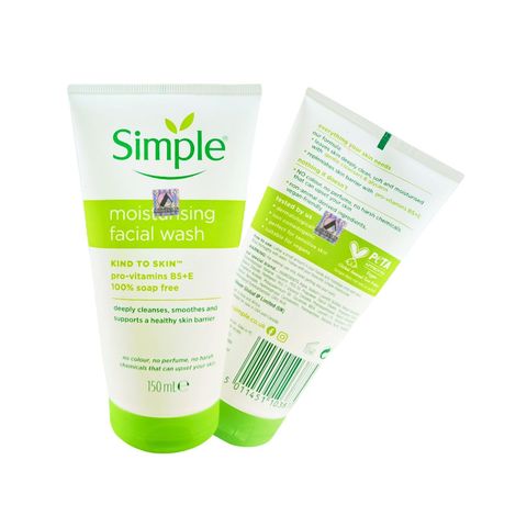 Simple Moisturising Facial Wash Gel UK 150ml