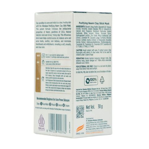 Himalaya Purifying Neem Clay Stick Mask 30g