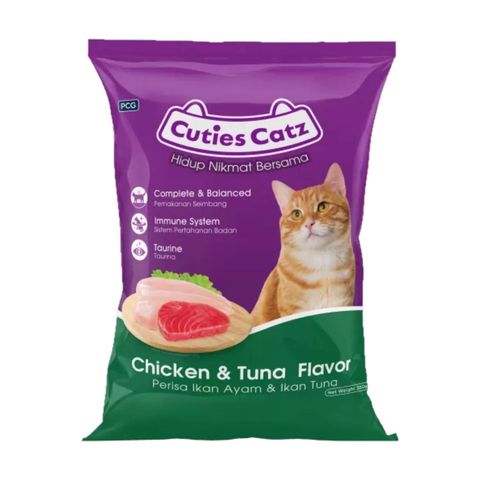 Cuties Catz Chicken & Tuna Flavor Cat Food 350g
