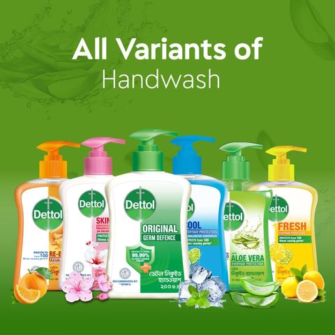 (Buy & Get Tiffin Box Free) Dettol Handwash Aloe Vera Refill Double Pack 170ml