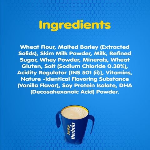 Junior Horlicks Health and Nutrition Drink Stage-1 Jar 500g (Powder Drink)