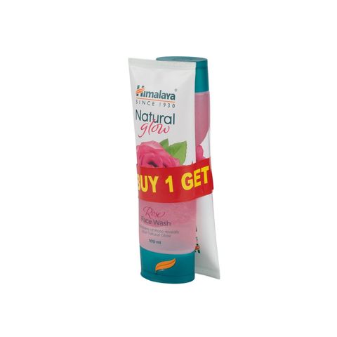 (Buy 1 & Get 1 Free) Himalaya Natural Glow Rose Face Wash 100ml